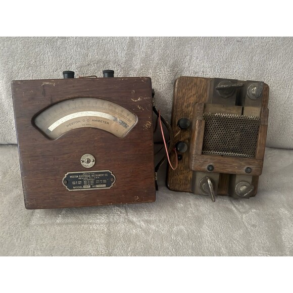 RARE Weston Electrical Instrument Antique Voltmeter Patented 1889 Model 265 #907 - Picture 1 of 5